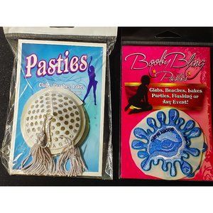 Pasties  Quility Embroidered Reusable Booby Bling